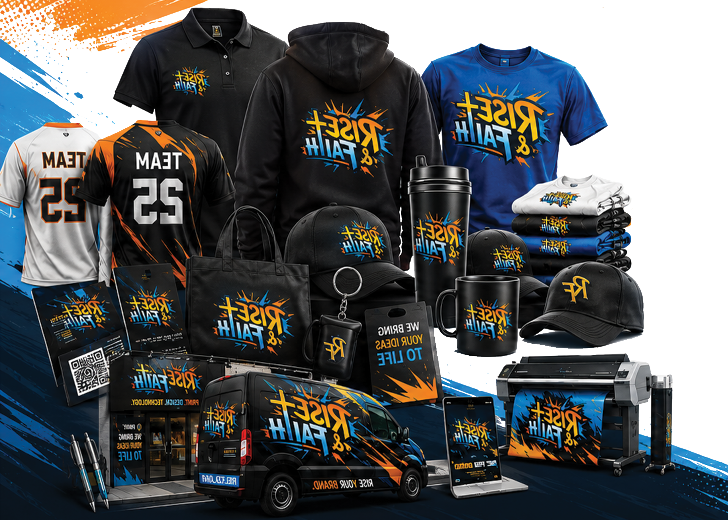 Rise & Faith Custom Print | Custom Apparel & Branding